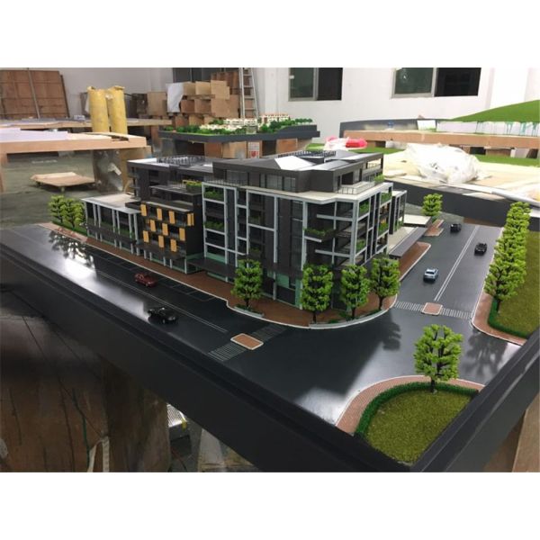 LED Light Inside Miniature Architectural Models Machine Cut Technic