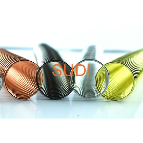 7/8'' 22.2mm 35 Ring A4 Length Metal Spiral Binding Coil For Text Book