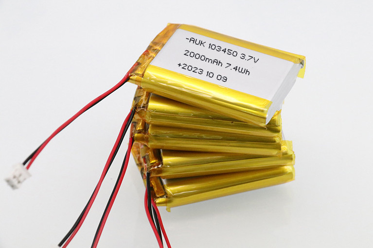 3.7V 2000mAh Lithium Ion Polymer Battery 0.5C Charging Current