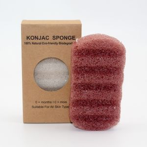 Wholesale Environmentally Friendly Red Clay Konjac Sponge Charcoal Exfoliating Body Sponge from china suppliers