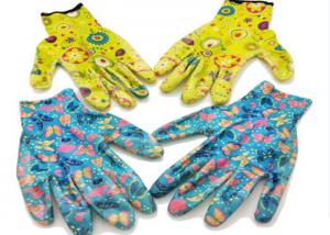 Pretty Ladies Gauntlet Gardening Gloves Corrosion Resistance Knitted Wrist