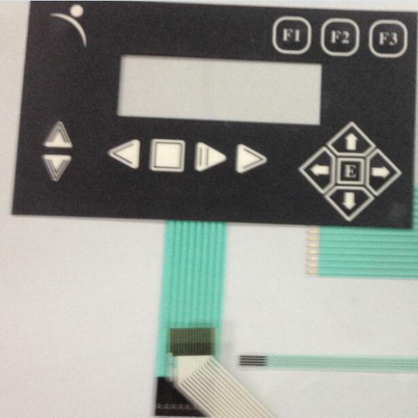 Quality Push Button Membrane Switch Keypad F150 Overlay With Transparent Lcd Window for sale