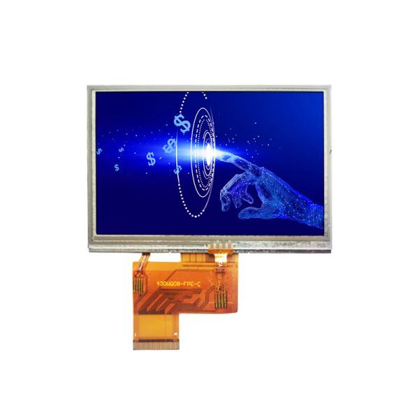 Quality 250nit 480x272 Resistive LCD Display Module RGB 40 Pin 4.3 Inch for sale