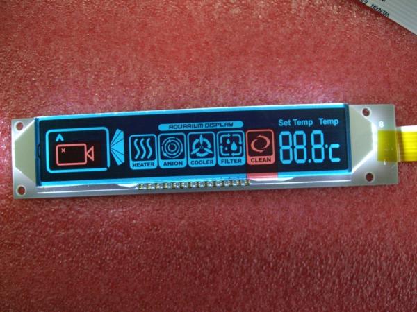 Quality TN Reflective 7 Segment Positive Lcd Panel FSTN Monochrome for sale