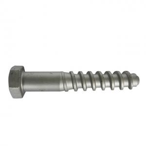 China Ss25 Railway Track Fasteners , Hex Rail Screw Spike Carbon Steel Material OEM on sale