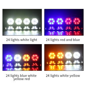 Enforcement LED Strobe Warning Lights Windshield Flashing
