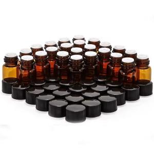 Wholesale 1ml 2ml 3ml 4ml 5ml Essential Oil Mini Amber Glass Vials Bottles With Screw Cap from china suppliers