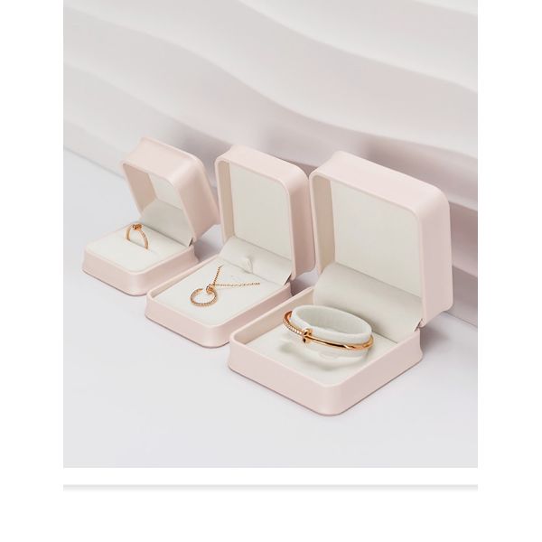 BPU03 PU Leather Square Luxury Gift Box Set For Jewelry Display And Packaging