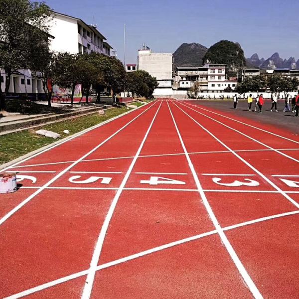 Quality Multicolor All Weather Jogging Track Flooring Material Aging Resistance  for sale