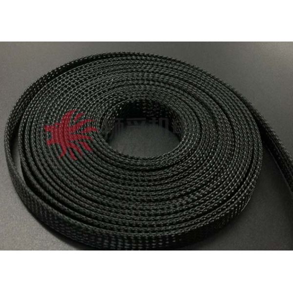 Colorful Braided Electrical Wire Wrap Self - Extinguishing With PET Material