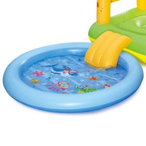 China Summer Waves Inflatable Sand Castle Play Center with Kiddie Pool & Slide on sale
