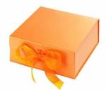 A5 Deep Rigid Collapsible Box Folding Magnetic Gift Box With Ribbon Bow Tie