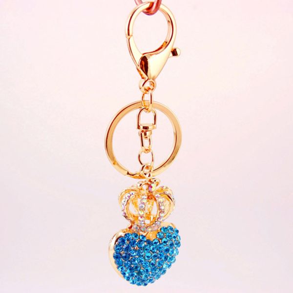 Perfume Bottle Key Chain Ornaments Diamond Studded Irregular Shape