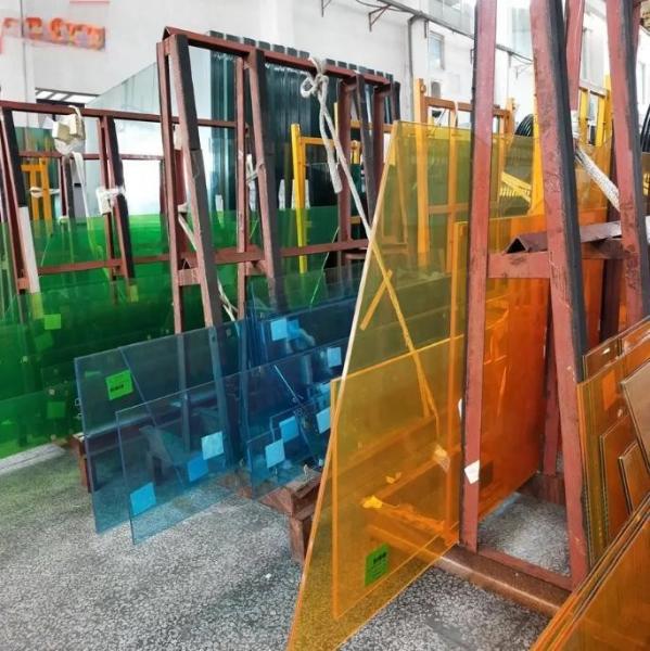 Quality 22mm 25mm PVB Laminated Tempered Glass Custom Stained Glass Window Hanging for sale