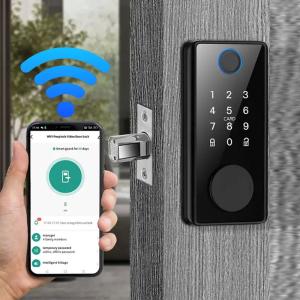 Fingerprint Deadbolt Door Lock High Security Biometric Password Unlock Smartphone Remote Control Access