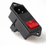 LZ-14-F14 C14 Electrical Switch Socket 3 Pin Toggle Switch Wiring Fuse Connector