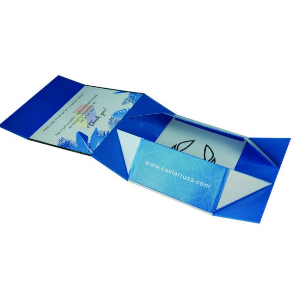 Empty Custom Logo Printing Magnetic Foldable Skin Care Paper Box Packaging For Cosmetics Product