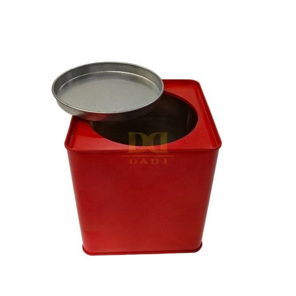 Square Tea Tin Box dimensions