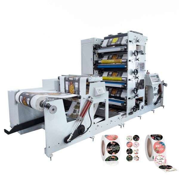 Medicine Bottle Label Printing Machine 4 Color 850mm With Auto Loading System