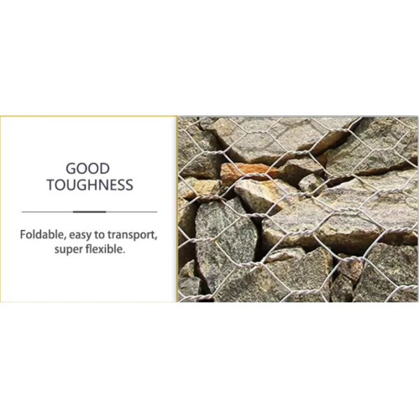 Low Carbon Steel Galvanized Gabion Baskets For Water and Soil Protection