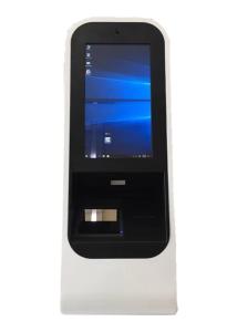 China Hunghui Hotel Airport Self Service Information Kiosk 17inch For Passport Scanner on sale