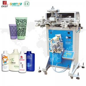 China Cylinder Cups Bottles Screen Printing Machine For Plastic Glass Metal Material 60W on sale