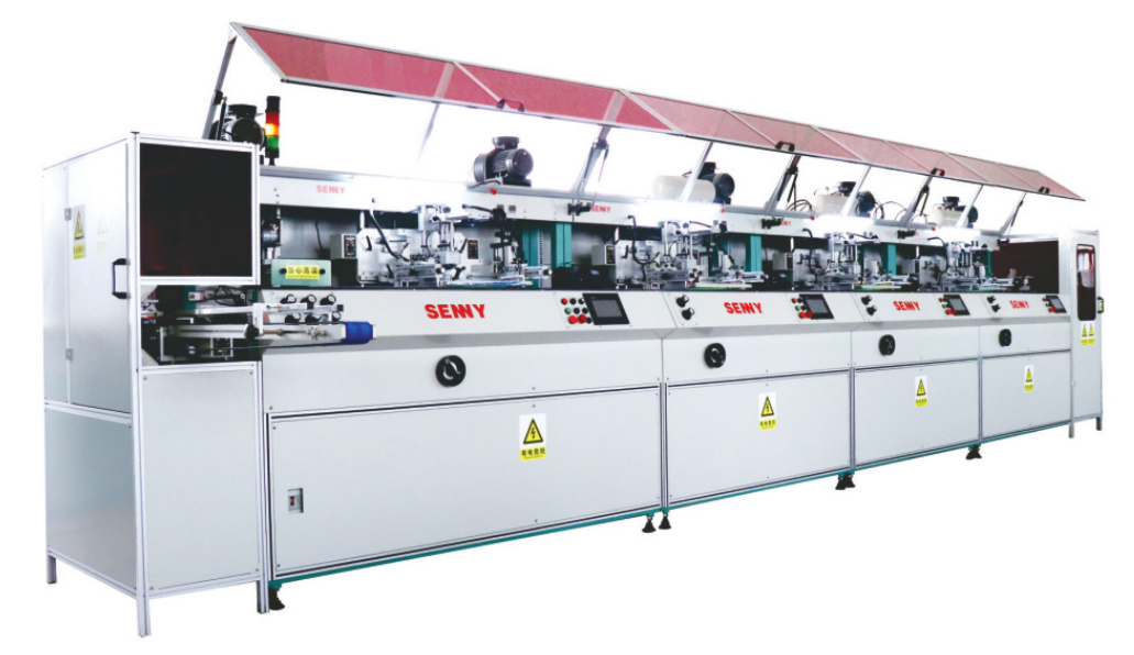 Modular Combined Structure Automatic Screen Printing Machine Servo Driven UV Curing