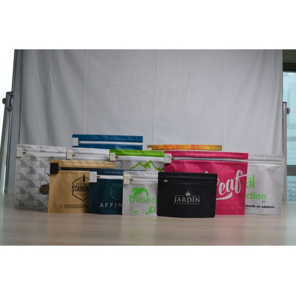 Smell Proof Mylar Exit Packaging Bag Gravure Printing Child Proof