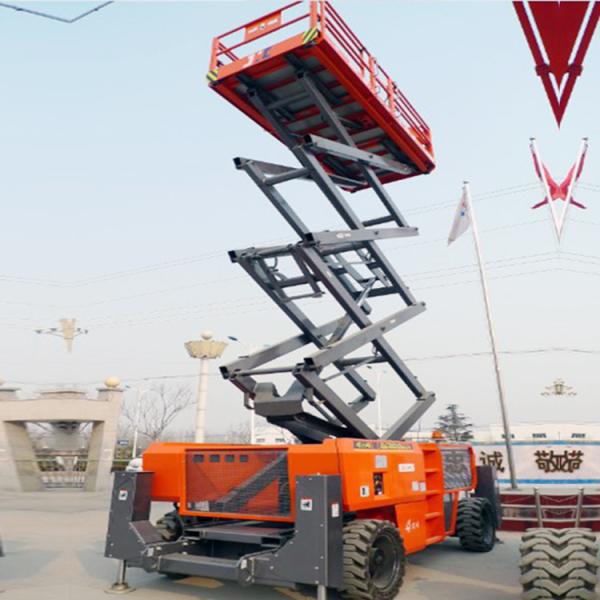 Quality Lifting height of 14m Self-cutting fork type aerial working platform for sale