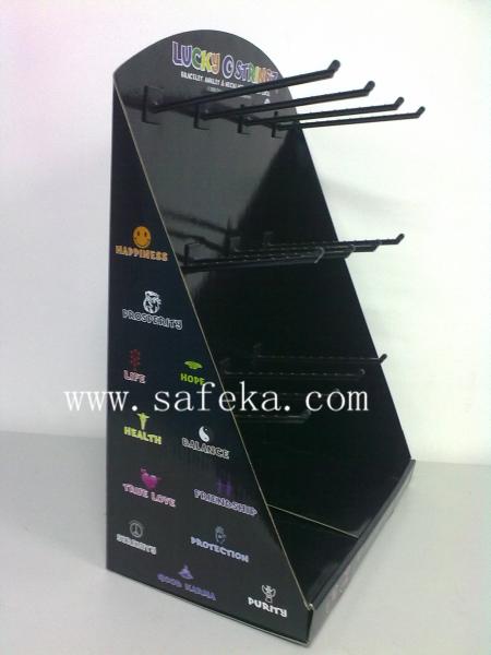 Quality Corrugated Floor Display Stands,Hook counter Display,Corrugated Peg Diplay for sale