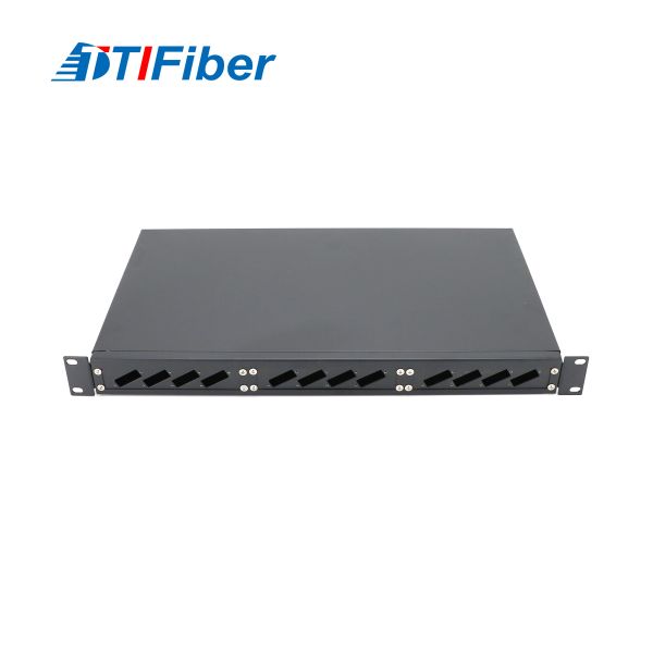 FTTH 12 - 24 Core Fixed Type Rack Mount Fiber Optic Patch Panel