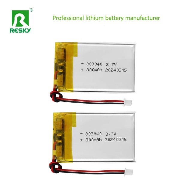 Lithium Polymer Battery Cell 3.7V 303040 300mAh 1.11wh Rechargeable Lipo Battery For LED Lamp