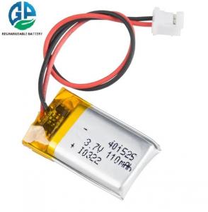 China 401525 Rechargeable Battery Pack 110mah 3000 Mah Rechargeable Lithium Li Ion Lipo Batteries 3.7V on sale