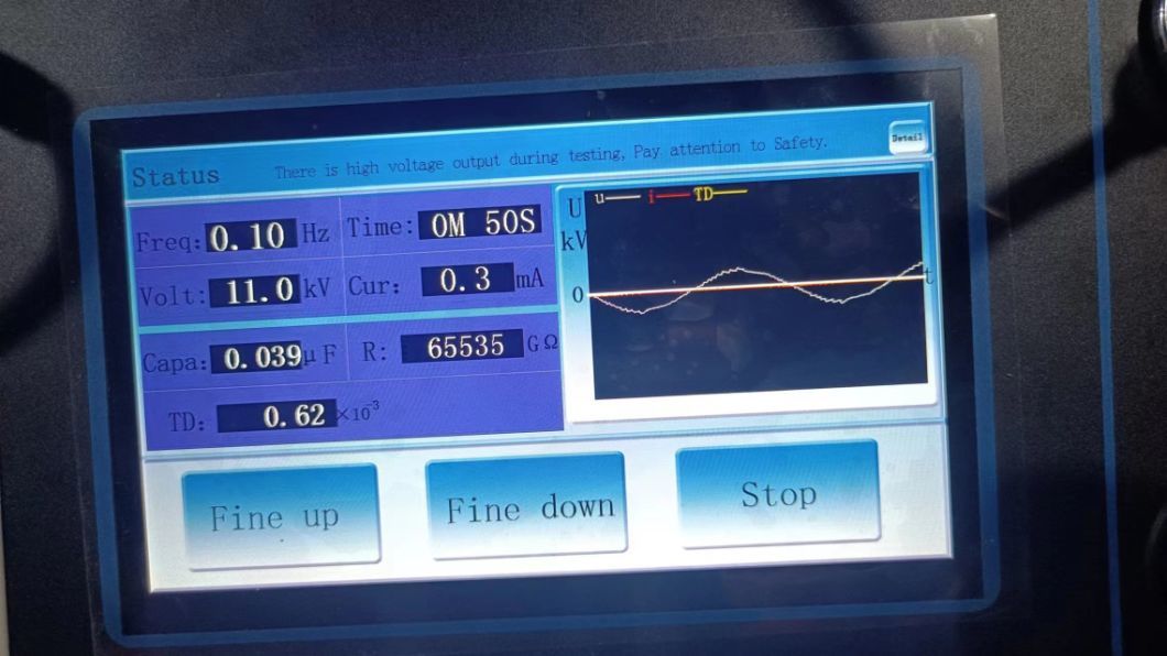 Ultra Low Frequency 50kv 80kv Vlf Hipot Tester with Tan Delta AC Cable Withstand Voltage Test Equipment