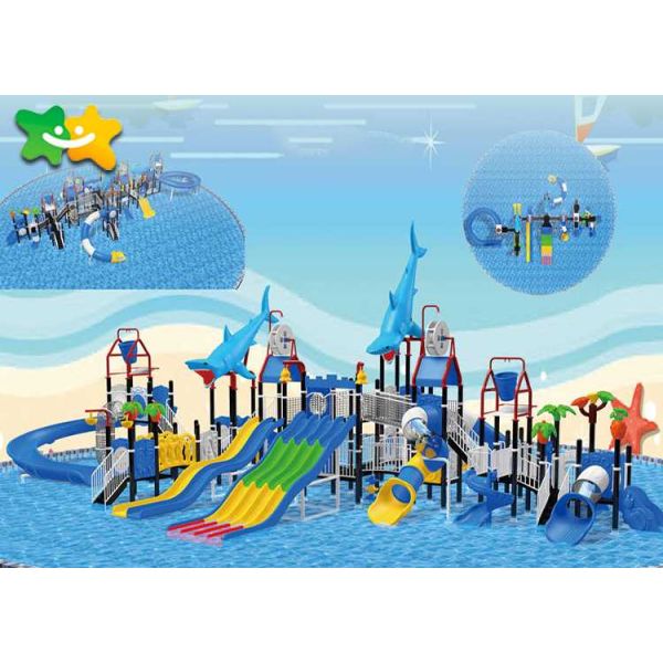 Fun Tall Cool Water Slides For Kids Irritative Water Games Combination