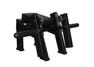 Forearm Hammer Strength Seated Arm Curl Machine Black Color Steel Frame