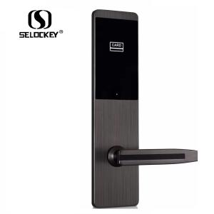 China Zinc Alloy Electronic Security Hotel Swipe Card Door Locks on sale