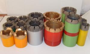 Impregnated Core Bits / Granite Core Drill Bits With Hard Matrix