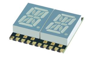 Wholesale 2 Alphanumeric Digit 14-Segment SMD LED Display, CC Red 36 mcd RH DP 10.16mm from china suppliers