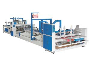 China Carton Folding Gluing Corrugated Box Folder Gluer Machine Pizza Box on sale