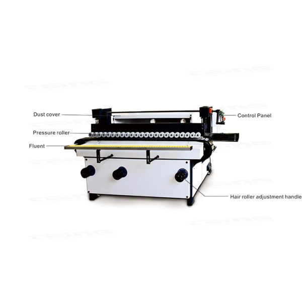 Three Head Vertical Door Edge Side Sanding Machine with 150mm Polishing Roller Length