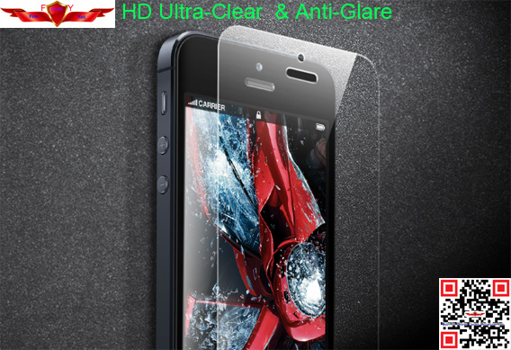 Anti-Shatter & Anti-Scratch PRO 2.5D 9H 0.3MM Tempered Glass Screen Protector For Iphone5