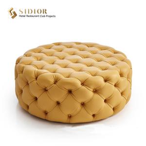 Wholesale Italian Style Leisure Fabric Ottoman Pouf Modern SGS approved from china suppliers
