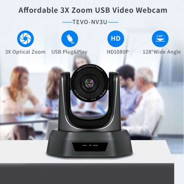 Tevo-Nv3u HD Video Audio Conferencing TV Broadcasting Cameras Live Streaming Digital 3X Videos Camera