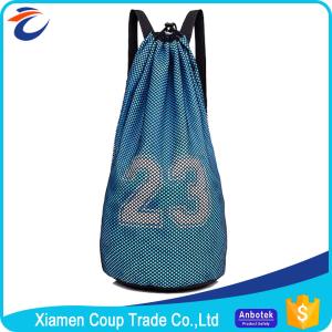 China Men'S Custom Sports Bags Basketball Training Nylon Drawstring Bag Backpack on sale