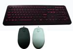 Backlight dust proof rubber medical keyboard with numeric keys and Functions