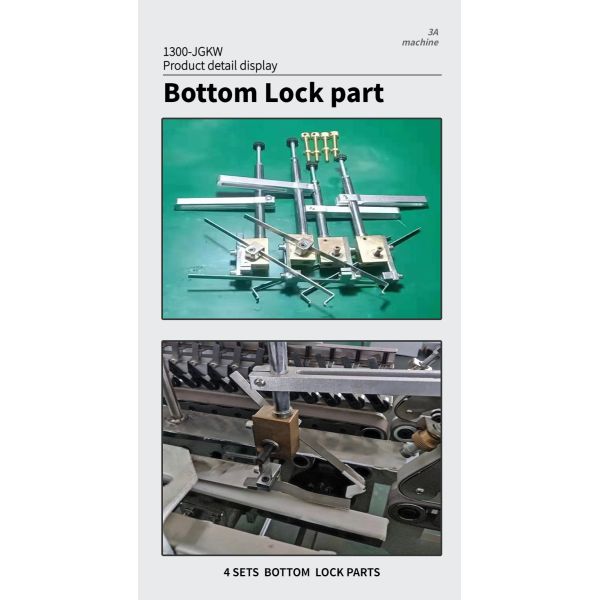 300m/min Bottom Lock Dual- Corrugated Box Folder Gluer Machine with Hot Glue Function