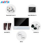 7"Ahd Screen Motion Detection Video Doorbell Intercom with CCTV camera and PIR