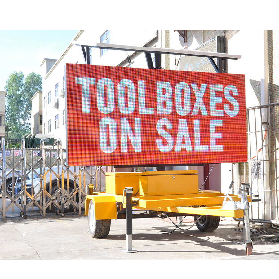 Trailer Mobile Led Advertising Display with 70° Viewing Angle and 60HZ/50HZ Power Input