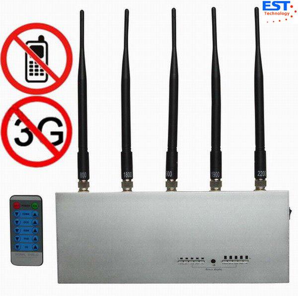 Quality CDMA Mobie Phone Remote Control Jammer / Blocker EST-505E For Custom for sale